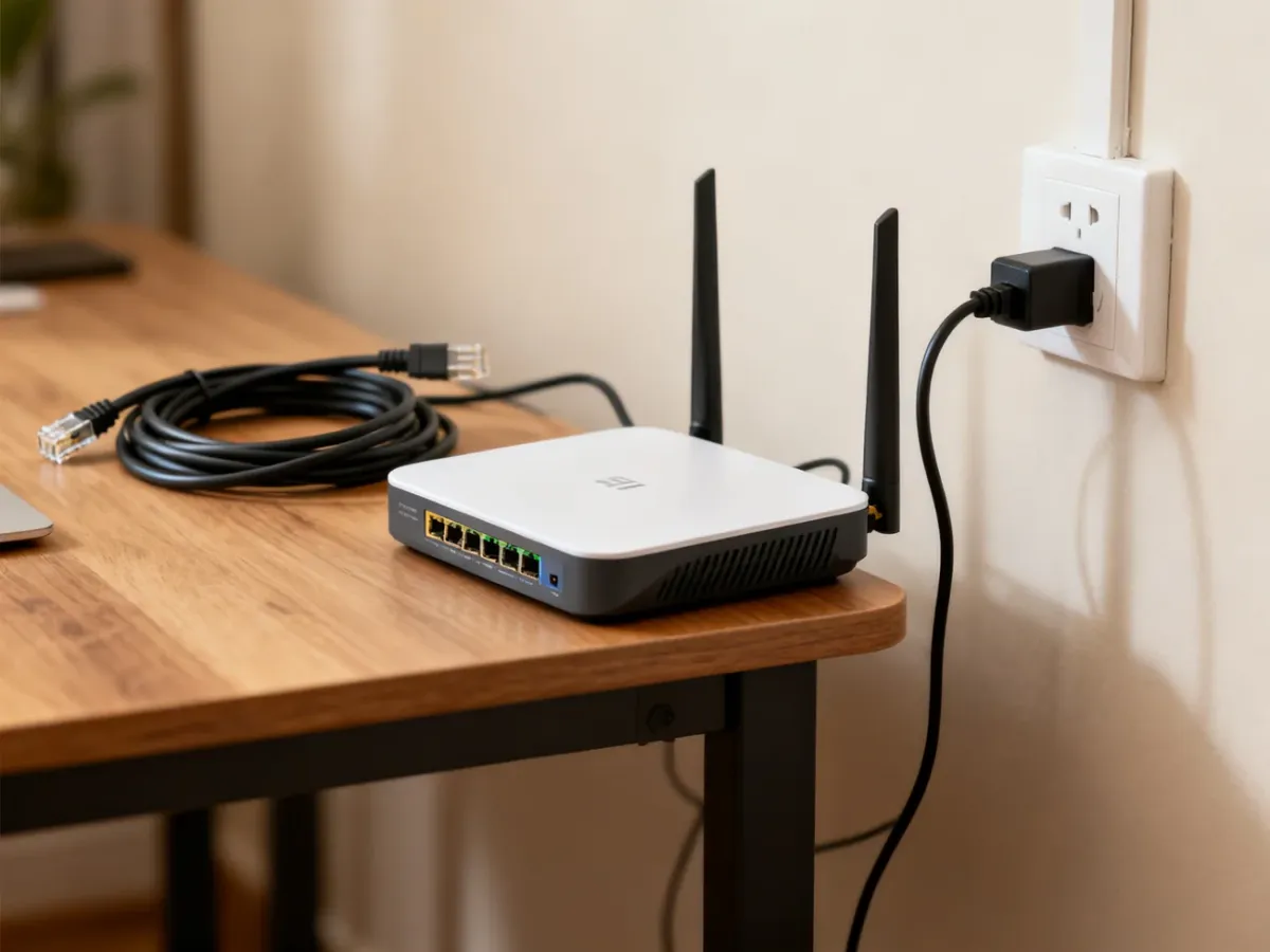 Router odłączany od zasilania podczas diagnostyki połączenia internetowego