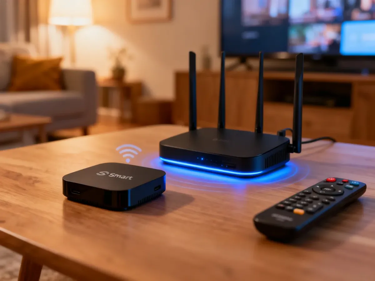 Konfiguracja połączenia Wi-Fi w przystawce Smart TV